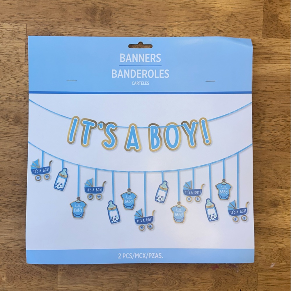 'It's a Boy' Banner- Baby Shower